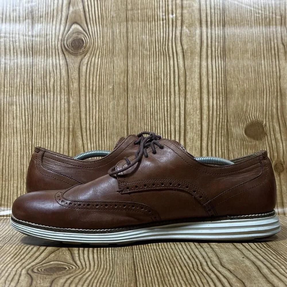 Cole Haan‎ Men's Size 11.5 Original Grand Wingtip Oxford Brown Shoes C20778